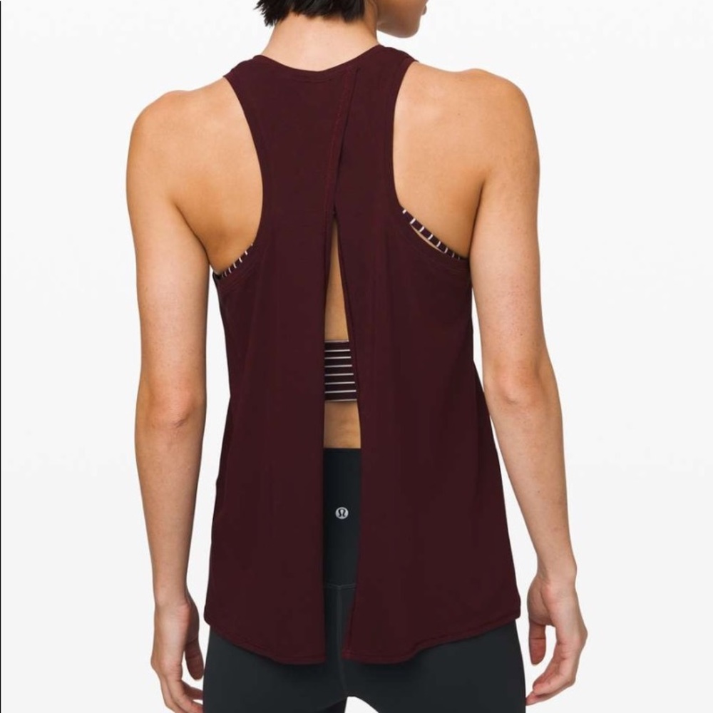 Lululemon All Ties Up Tank - Maroon